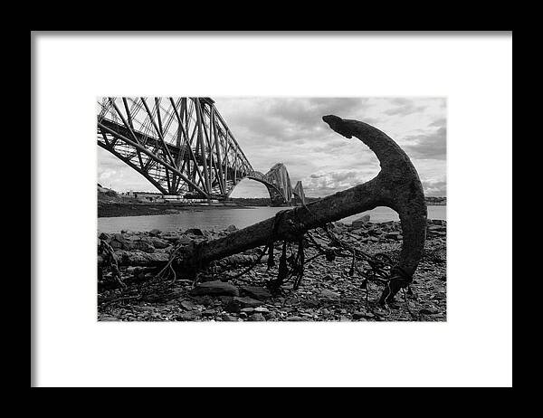  Bridge Framed Print featuring the photograph Forth Bridge Anchor by Jeremy Voisey