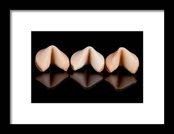 Advice Framed Print featuring the photograph Fortune cookie by Marek Poplawski