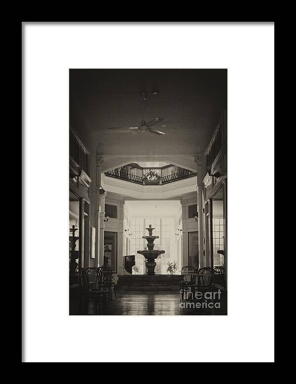 Ghostly Framed Print featuring the photograph Fountain in the Light by Donna Greene