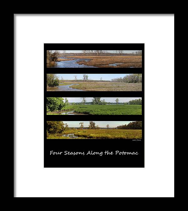 River Framed Print featuring the photograph Four Seasons Along the Potomac by Leah Palmer