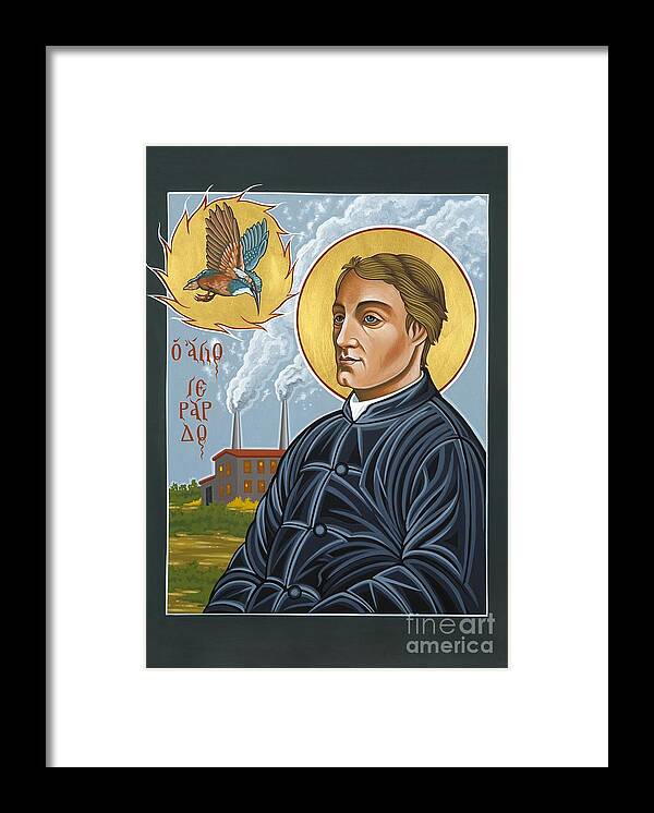 Fr. Gerard Manley Hopkins Framed Print featuring the painting Fr. Gerard Manley Hopkins The Poet's Poet 144 by William Hart McNichols