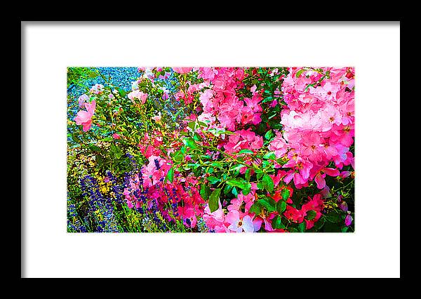 Fragrant Flowers Framed Print featuring the photograph Fragrant Paintstyle by Laurie Tsemak