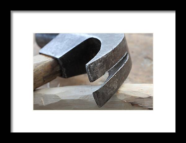 Bench Framed Print featuring the photograph Framing hammer by Ulrich Kunst And Bettina Scheidulin