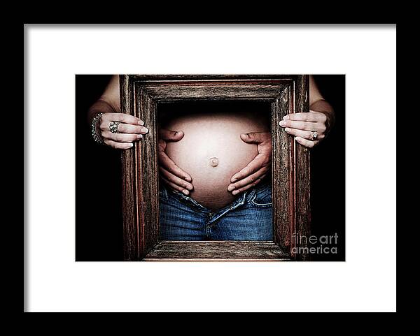 Pregnant Framed Print featuring the photograph Framing the Moment by Jt PhotoDesign