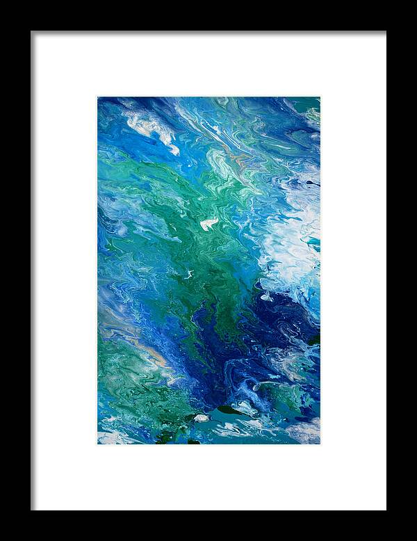 Ocean Framed Print featuring the painting Free Spirit 6 by Sonali Kukreja