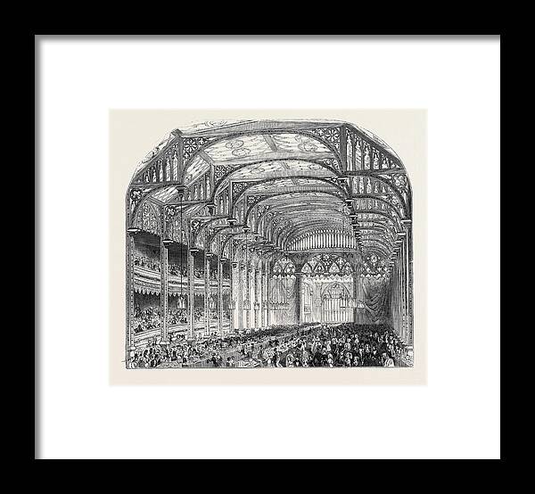 Free Framed Print featuring the drawing Free Trade Bazaar by English School