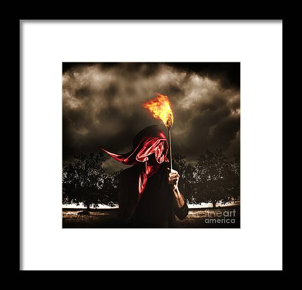 Revolution Framed Print featuring the photograph Freedom or fire. A statute of liberty by Jorgo Photography