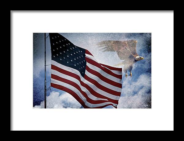 Eagle Framed Print featuring the photograph Freedom by Scott Pellegrin