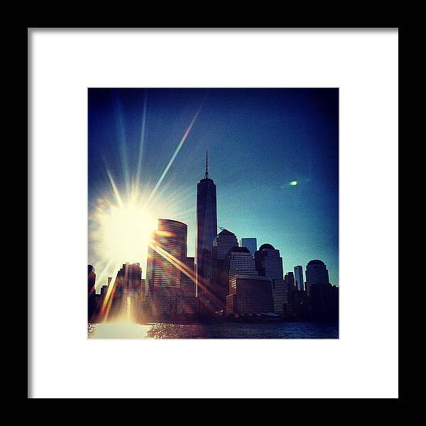 Nyc Framed Print featuring the photograph Freedom Tower Shining by Dan Gilrein