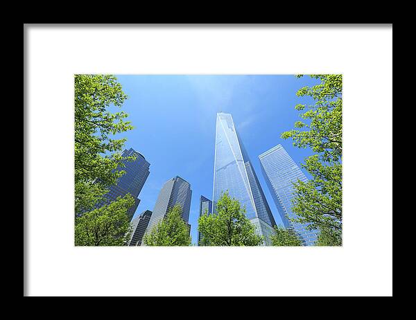 Financial District Framed Print featuring the photograph Freedom Tower Which Is Surrounded By by Toshi Sasaki