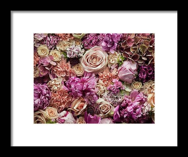 Tranquility Framed Print featuring the photograph Fresh Cut Flowers, Detail by Jonathan Knowles