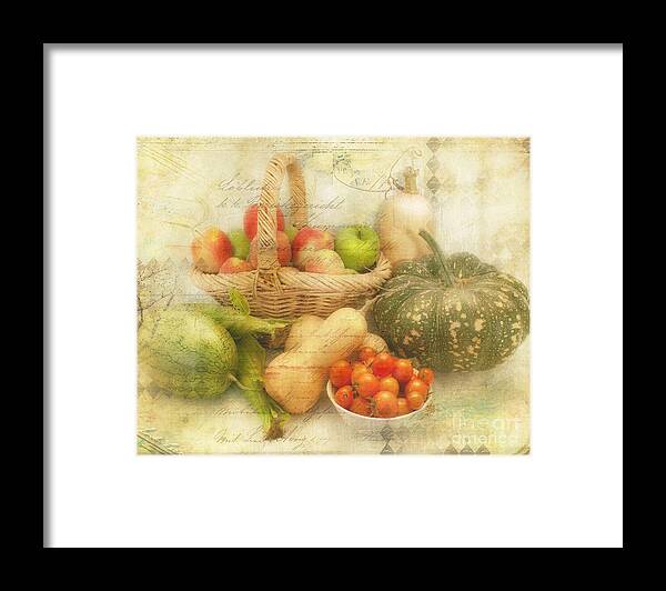 Vegetables Framed Print featuring the photograph Fresh from the Garden by Linda Lees