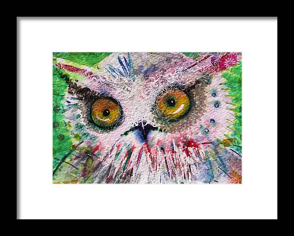 Moon Framed Print featuring the mixed media Fresh by Laurel Bahe