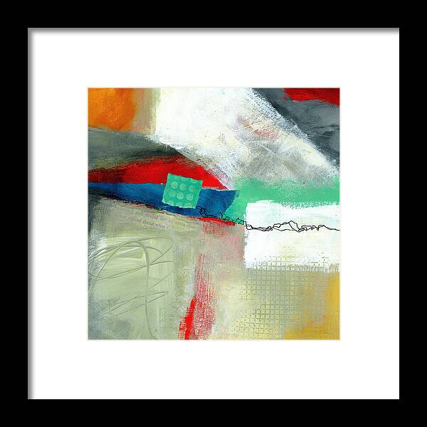 8x8 Framed Print featuring the painting Fresh Paint #1 by Jane Davies