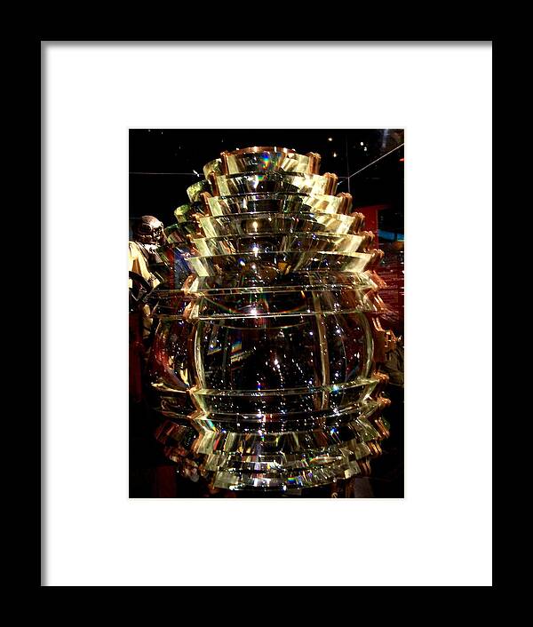 Glass Framed Print featuring the photograph Fresnel Lens for Lighthouse by Kathleen Luther