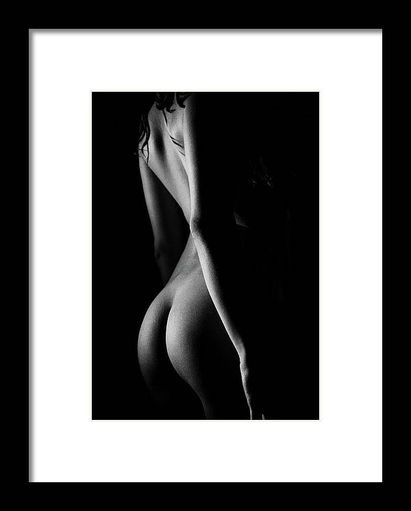 Chiaroscuro Framed Print featuring the photograph Freya Gallows No. 0858 by Mark Choate