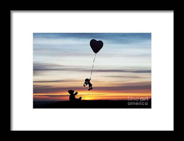 Teddy Bear Framed Print featuring the photograph Friends by Tim Gainey