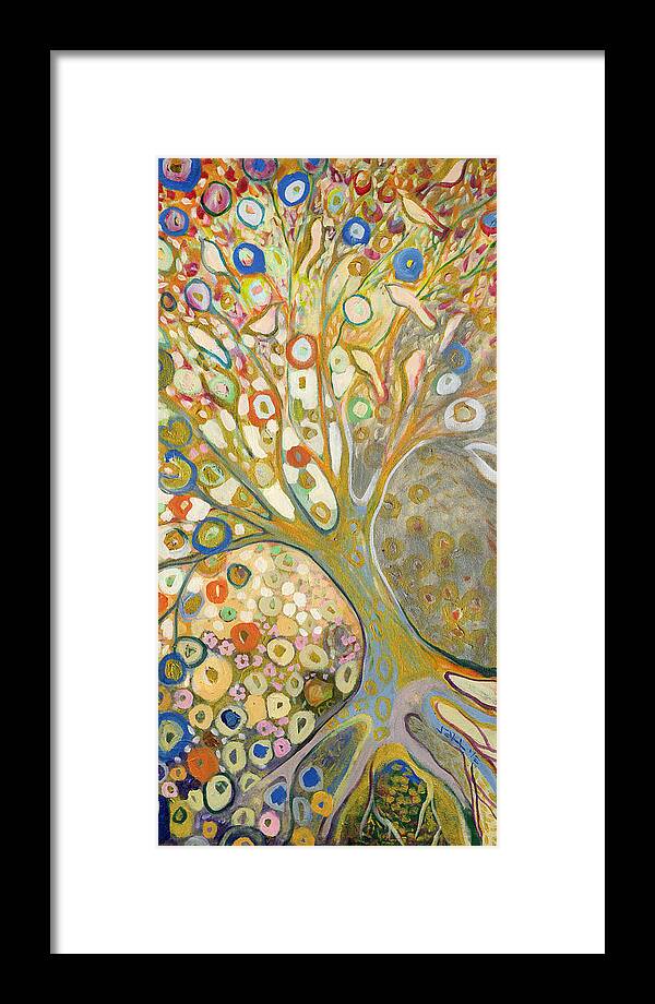 Tree Framed Print featuring the painting From Out of the Rubble Part B by Jennifer Lommers