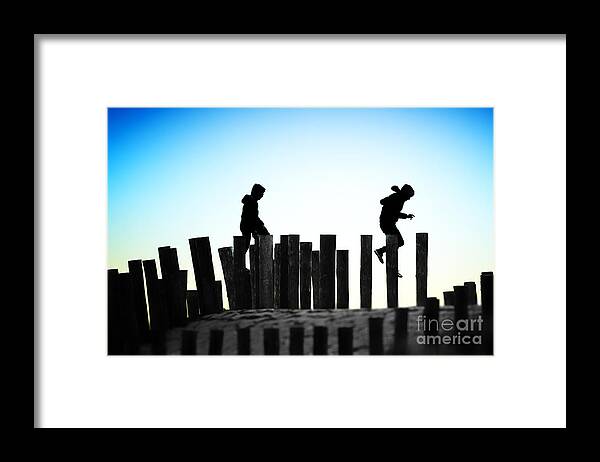 Contrast Framed Print featuring the photograph From pole to pole by Nick Biemans