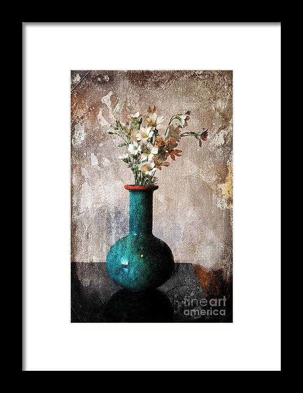 Vase Framed Print featuring the photograph From the Garden by Randi Grace Nilsberg