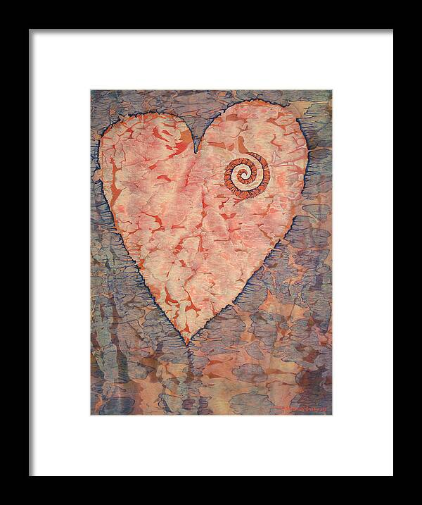 Heart Framed Print featuring the painting From The Heart by Lynda Hoffman-Snodgrass