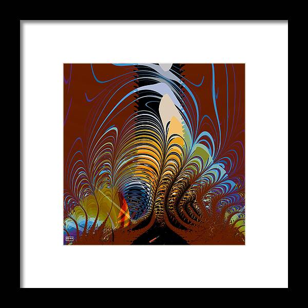 Jim Pavelle Fine Art Framed Print featuring the digital art Froth Dance by Jim Pavelle