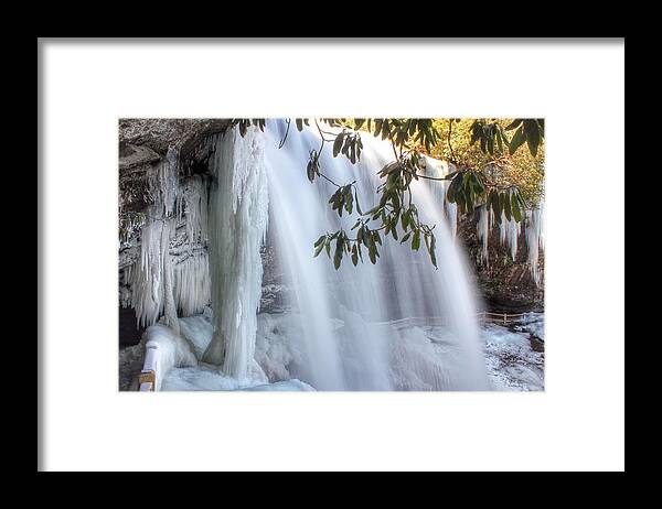 Dry Falls Framed Print featuring the photograph Frozen Dry Falls by Chris Berrier