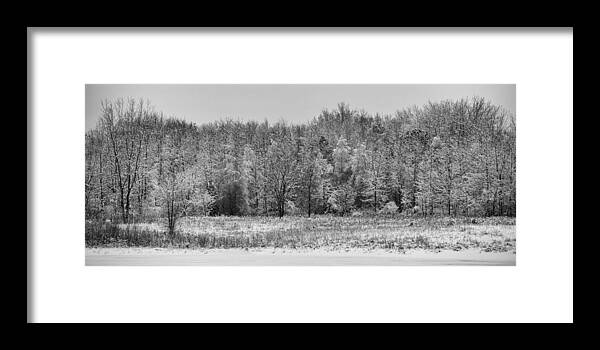B&w Framed Print featuring the photograph Frozen by Sebastian Musial