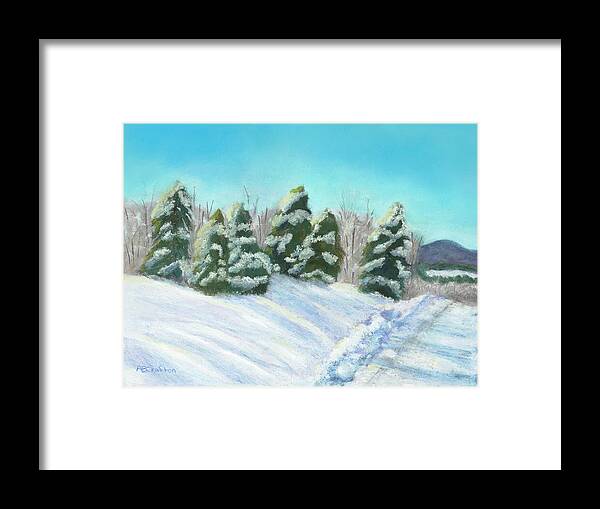 Snow Framed Print featuring the painting Frozen Sunshine by Arlene Crafton