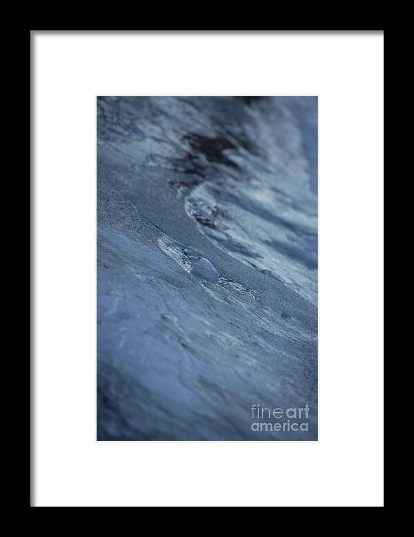 Abstract Framed Print featuring the photograph Frozen Wave by First Star Art