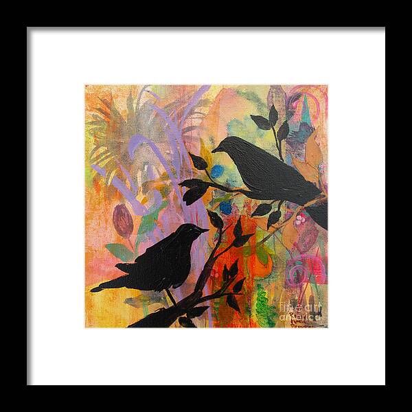 Fruited Branches By Robin Maria Pedrero Framed Print featuring the painting Fruited Branches by Robin Pedrero