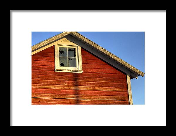 Ft Framed Print featuring the photograph Ft Collins Barn Sunset 2 13508 by Jerry Sodorff