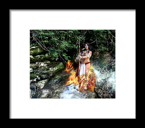 Koa Framed Print featuring the photograph Fuego y Humo by Koa Feliciano