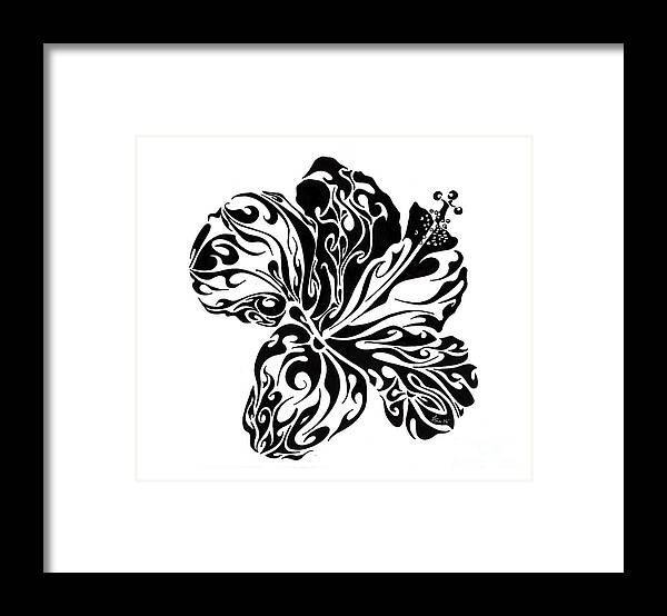 Doodle Framed Print featuring the painting Full Bloom of Hope by Anushree Santhosh