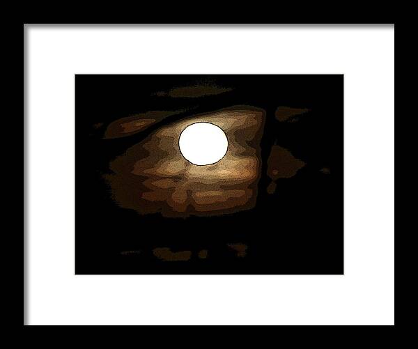 Full Moon Framed Print featuring the photograph Full Moon by Dr Carolyn Reinhart