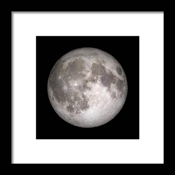 Moon Framed Print featuring the photograph Full Moon by Nasa/gsfc-svs/science Photo Library