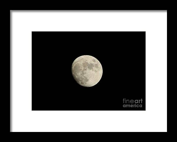 Moon Framed Print featuring the photograph Our Full Moon by Neal Eslinger