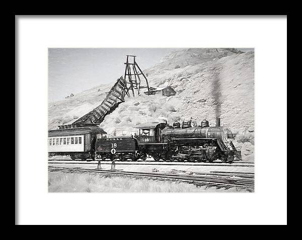 Steam Locomotive Framed Print featuring the photograph Full Steam Ahead by Donna Kennedy