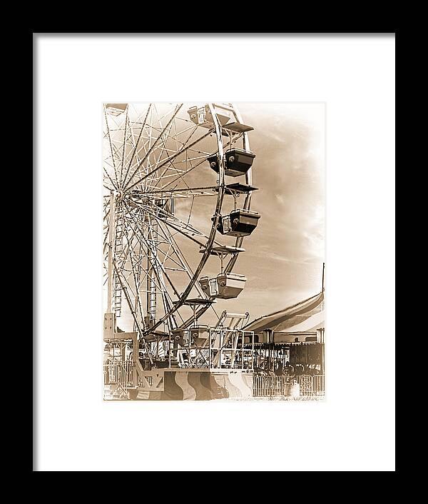 Ferris Wheel Framed Print featuring the photograph Fun Ferris Wheel by Bonnie Willis