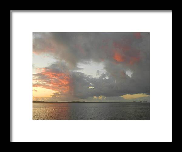 Sunset Framed Print featuring the photograph Funnel Cloud Forming by Gallery Of Hope 