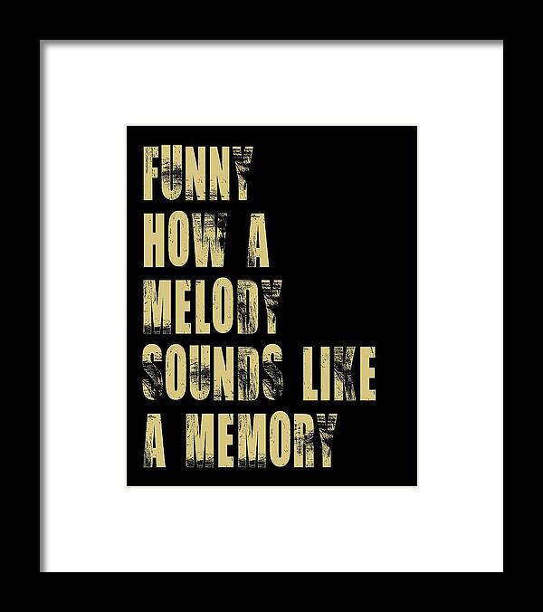 Springsteen Framed Print featuring the photograph Funny How A Melody by Jaime Friedman