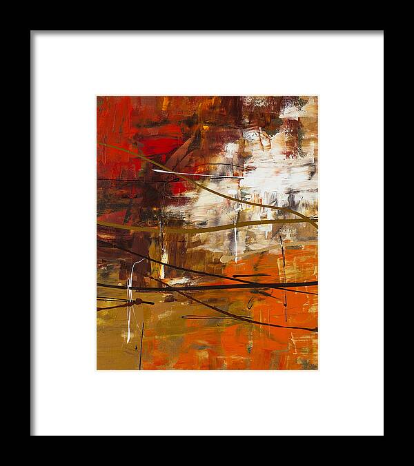 Abstract Art Framed Print featuring the painting Funtastic 2 by Carmen Guedez