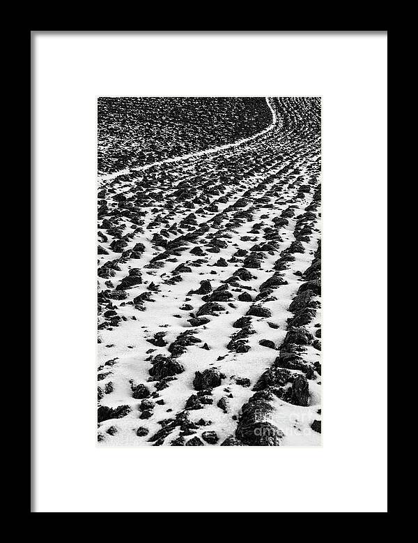 Snow Framed Print featuring the photograph Furrows by John Farnan