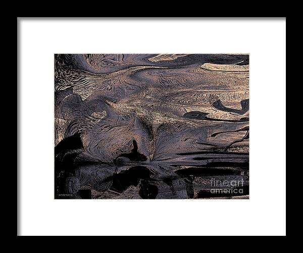 Abstract Framed Print featuring the digital art Fusion by Gerlinde Keating
