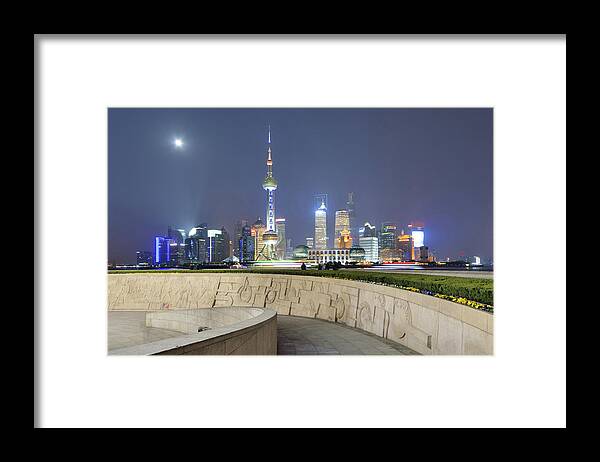 Tranquility Framed Print featuring the photograph Future City by Wei Fang