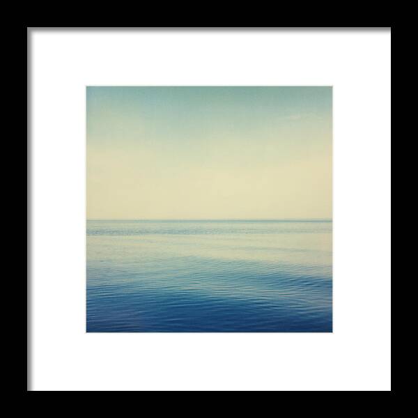 Calm Framed Print featuring the photograph Fv4281, Bert Klassen Water And Sky by Bert Klassen
