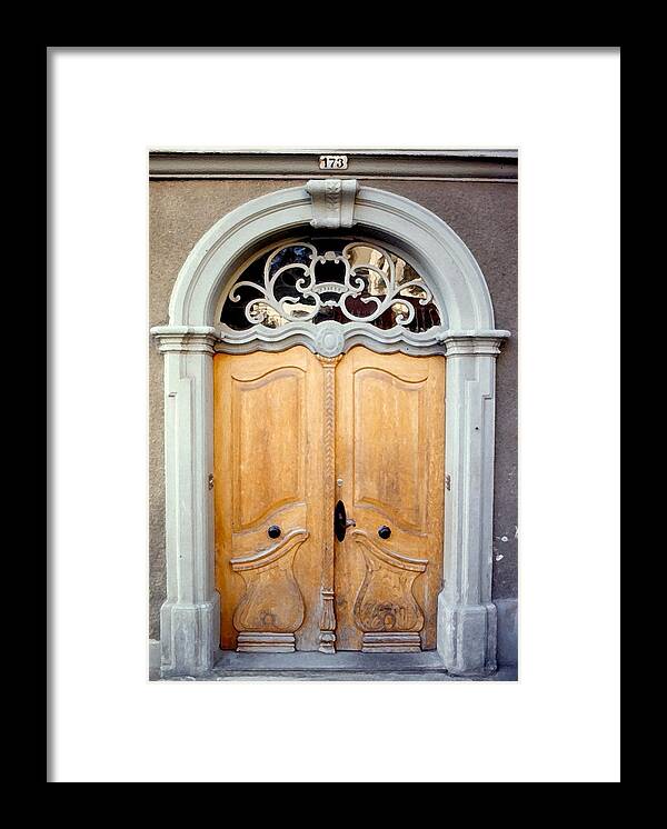 Gais Framed Print featuring the digital art Gais Doorway by Lin Grosvenor