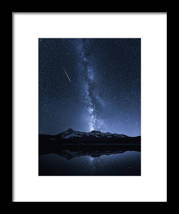 #faatoppicks Framed Print featuring the photograph Galaxies Reflection by Toby Harriman