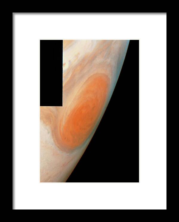 Jupiter Framed Print featuring the photograph Galileo Image Of Jupiter's Great Red Spot by Nasa/science Photo Library