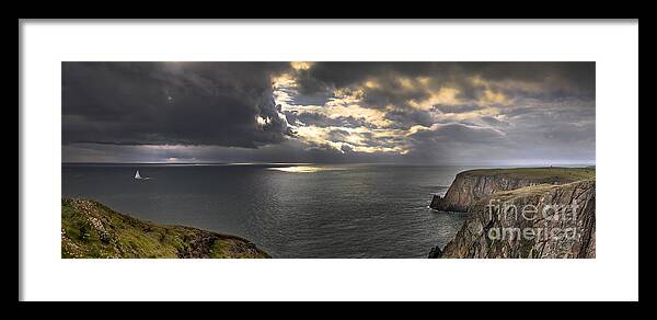 Seascape Framed Print featuring the photograph Mull of Galloway by Kype Hills